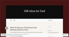 Desktop Screenshot of giftideafordad.wordpress.com