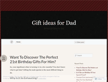 Tablet Screenshot of giftideafordad.wordpress.com