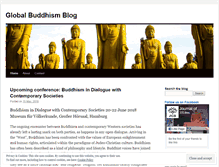 Tablet Screenshot of globalbuddhism.wordpress.com