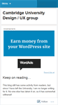 Mobile Screenshot of cudesign.wordpress.com
