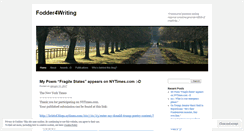 Desktop Screenshot of fodder4writing.wordpress.com