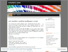 Tablet Screenshot of m4xr8d.wordpress.com