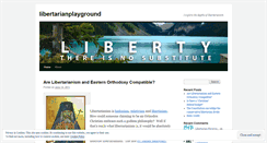 Desktop Screenshot of libertarianplayground.wordpress.com