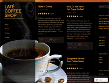 Tablet Screenshot of latecoffeeshop.wordpress.com