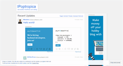 Desktop Screenshot of ipoptropica2.wordpress.com