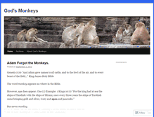 Tablet Screenshot of godsmonkeys.wordpress.com