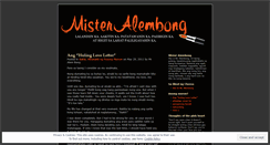 Desktop Screenshot of misteralembong.wordpress.com