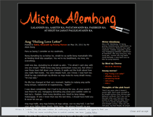 Tablet Screenshot of misteralembong.wordpress.com