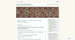 Desktop Screenshot of connectedhistories.wordpress.com