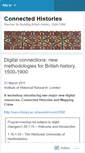 Mobile Screenshot of connectedhistories.wordpress.com