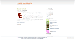 Desktop Screenshot of pokerforprofit.wordpress.com