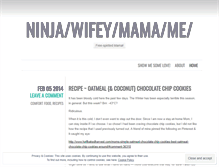 Tablet Screenshot of ninjawifeymamame.wordpress.com