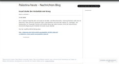 Desktop Screenshot of palaestinaheute.wordpress.com