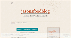 Desktop Screenshot of jasonsfoodblog.wordpress.com