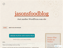Tablet Screenshot of jasonsfoodblog.wordpress.com