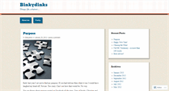 Desktop Screenshot of binkydinks.wordpress.com