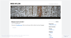 Desktop Screenshot of missnylonstockings.wordpress.com