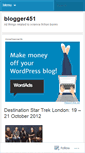 Mobile Screenshot of blogger451.wordpress.com