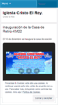 Mobile Screenshot of iglesiacristoelrey.wordpress.com