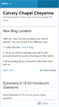Mobile Screenshot of calvarychapelcheyenne.wordpress.com