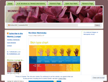Tablet Screenshot of mommylounge.wordpress.com
