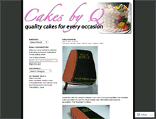 Tablet Screenshot of cakesbyq.wordpress.com