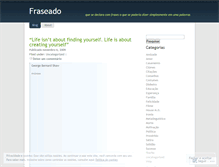 Tablet Screenshot of fraseado.wordpress.com