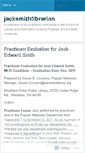 Mobile Screenshot of jacksmithlibrarian.wordpress.com