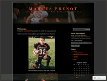 Tablet Screenshot of marcusprenot.wordpress.com