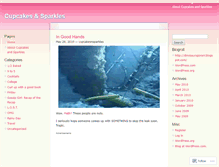 Tablet Screenshot of cupcakesnsparkles.wordpress.com