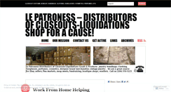 Desktop Screenshot of lepatroness.wordpress.com