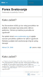 Mobile Screenshot of forexsvetovanje.wordpress.com