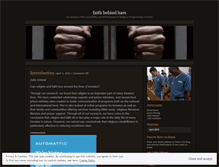 Tablet Screenshot of faithbehindbars.wordpress.com