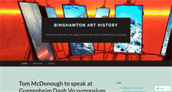 Desktop Screenshot of binghamtonarthistory.wordpress.com
