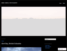 Tablet Screenshot of annecarrollphotography.wordpress.com