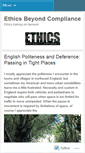 Mobile Screenshot of ethicsbeyondcompliance.wordpress.com