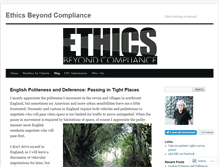 Tablet Screenshot of ethicsbeyondcompliance.wordpress.com