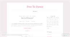 Desktop Screenshot of iamfreetodance.wordpress.com