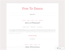 Tablet Screenshot of iamfreetodance.wordpress.com