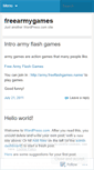 Mobile Screenshot of freearmygames.wordpress.com