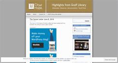 Desktop Screenshot of grafflibrary.wordpress.com