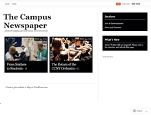 Tablet Screenshot of ccnycampus.wordpress.com