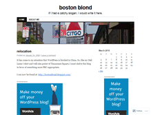 Tablet Screenshot of bostonblond.wordpress.com