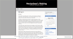 Desktop Screenshot of nectarbee.wordpress.com