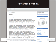 Tablet Screenshot of nectarbee.wordpress.com