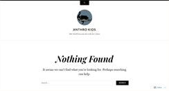 Desktop Screenshot of anthrokids.wordpress.com