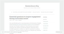 Desktop Screenshot of natashakenny.wordpress.com