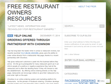 Tablet Screenshot of chownowz.wordpress.com