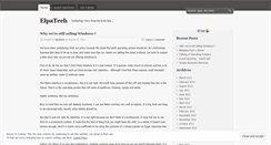 Desktop Screenshot of elpatech.wordpress.com