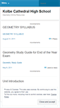 Mobile Screenshot of kcgeometry09.wordpress.com